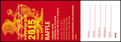 Chinese New Year Monkey Raffle Ticket