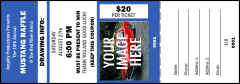 Your Image Raffle Ticket 001 Blue