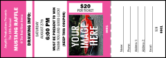 Your Image Raffle Ticket 001 Pink