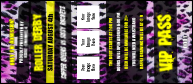 Roller Derby Pink Leopard VIP Pass