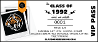 Class Reunion Mascot Orange VIP Pass