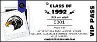 Class Reunion Mascot Blue VIP Pass
