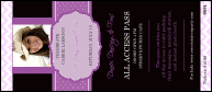 Sweet Sixteen Purple Chevron VIP Pass