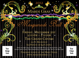 Mardi Gras Beads Flyer