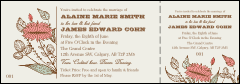 Wedding Flower Motif Event Ticket