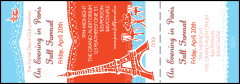 Whimsical Paris Event Ticket