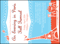 Whimsical Paris Invitation