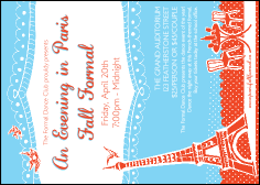 Whimsical Paris Postcard