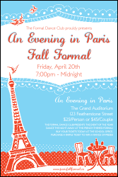 Whimsical Paris Poster