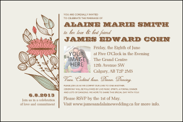 Wedding Flower Motif Image Poster