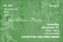Year Classic Green Drink Ticket