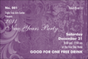 Year Classic Purple Drink Ticket