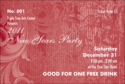 Year Classic Red Drink Ticket