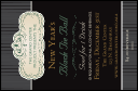 Classic Black Pinstripe Drink Ticket