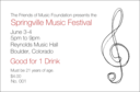 Music Event Drink Ticket