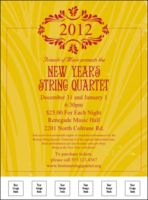 2012 Gold Semi-Formal Logo Flyer