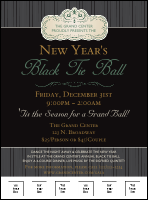 Classic Black Pinstripe Logo Flyer