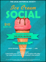 Ice Cream Social Flyer