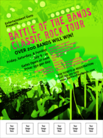 Rock Concert Green Flyer
