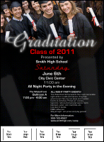 Graduation Diploma Flyer Logo