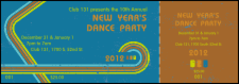 2012 Retro Rainbow Event Ticket