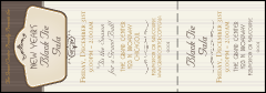 Classic Brown Pinstripe Event Ticket