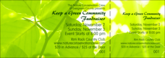 Nature Series - Green Leaves Event Ticket