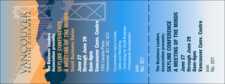 Vancouver BC Event Ticket