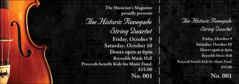 Violin Event Ticket (black)