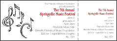 Music Notes General Admission Ticket 001