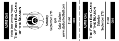 Football General Admission Ticket 001
