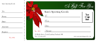 Christmas Poinsettia Gift Certificate 001