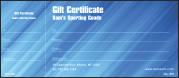 Blue Stripes Gift Certificate