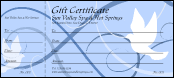 Blue Doves Gift Certificate