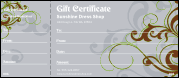Swirls Gift Certificate