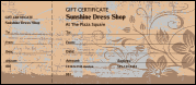 Mocha Grunge Gift Certificate