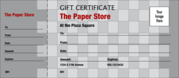Gray Checkers Logo Gift Certificate