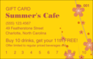 Fruit Flowers Loyalty Card