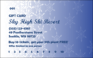 Winter Blizzard Loyalty Card