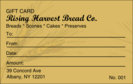 Bakery Gift Card