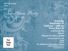 Year Classic Blue Invitation