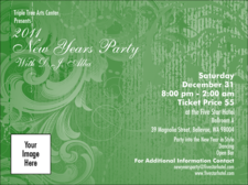 Year Classic Green Invitation