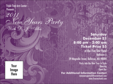 Year Classic Purple Invitation