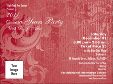 Year Classic Red Invitation