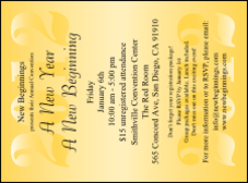 Year Invitation (Gold)