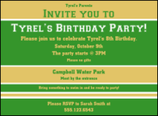 Sports Invitation 008