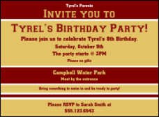 Sports Invitation 002