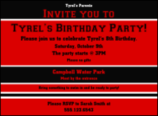 Sports Invitation 003