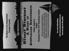 Sydney Invitation (Black & white)