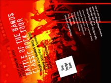 Rock Concert Red Invitation